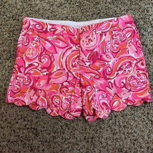 Lilly Pulitzer Pink Pout Buttercup short size 0.